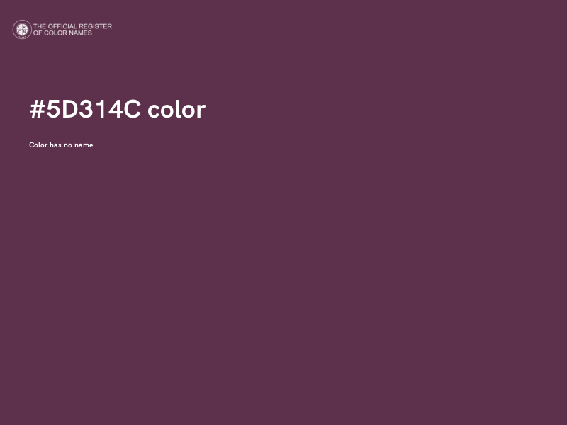 #5D314C color image