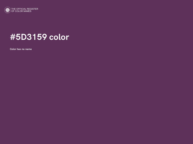#5D3159 color image