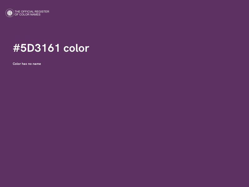 #5D3161 color image