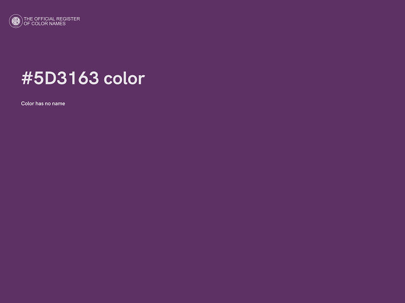 #5D3163 color image