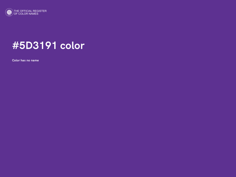 #5D3191 color image
