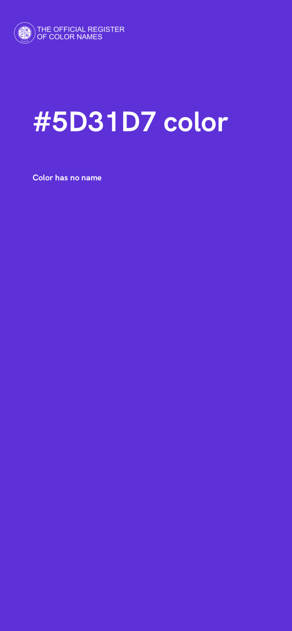 #5D31D7 color image