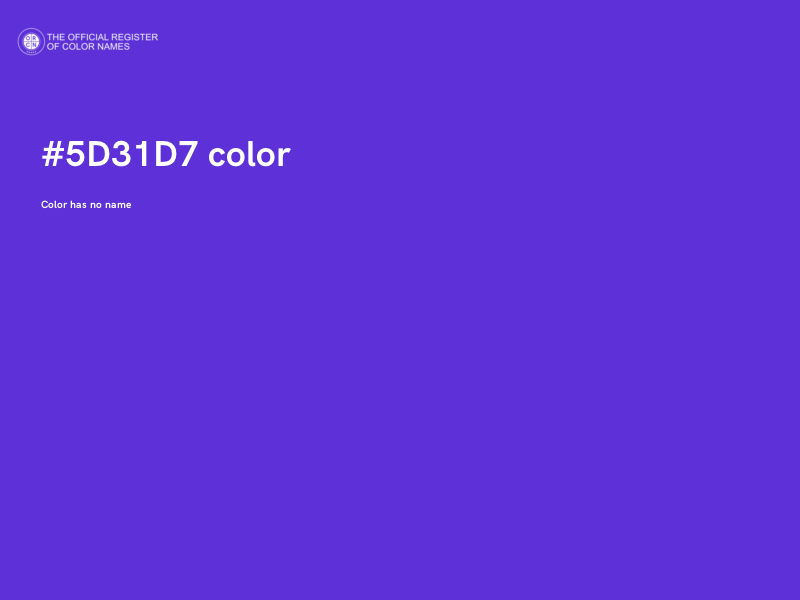 #5D31D7 color image