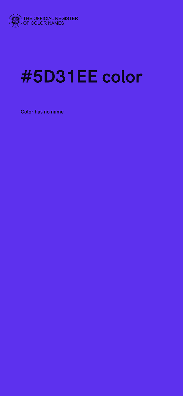 #5D31EE color image