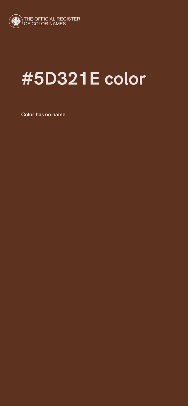 #5D321E color image
