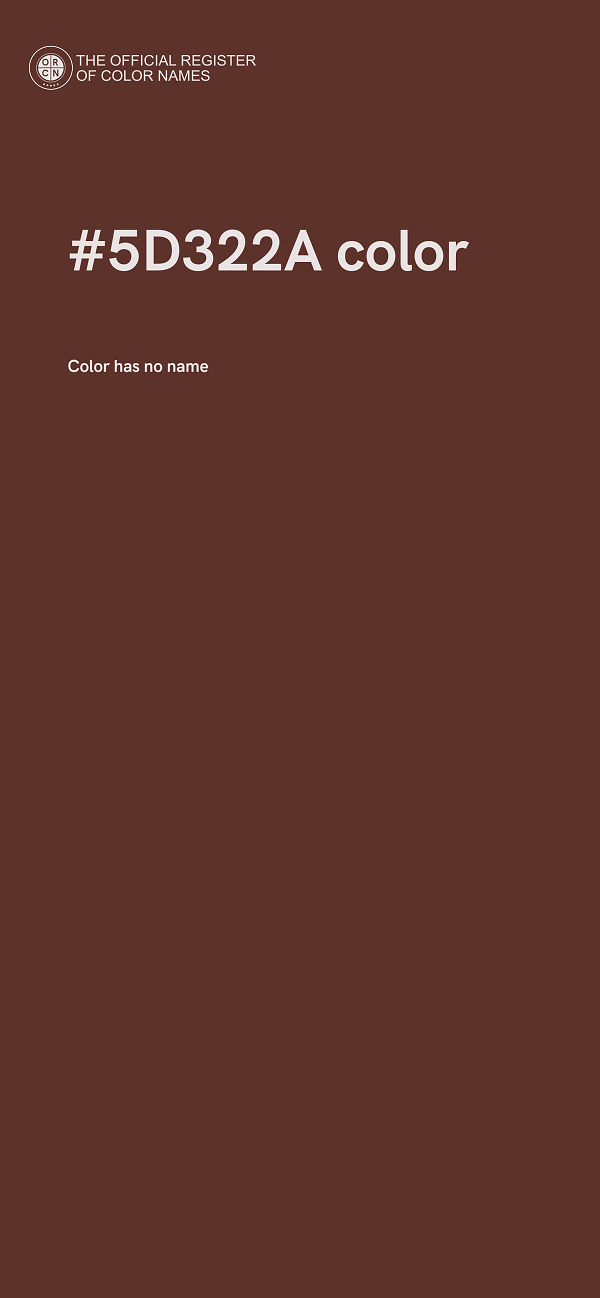 #5D322A color image