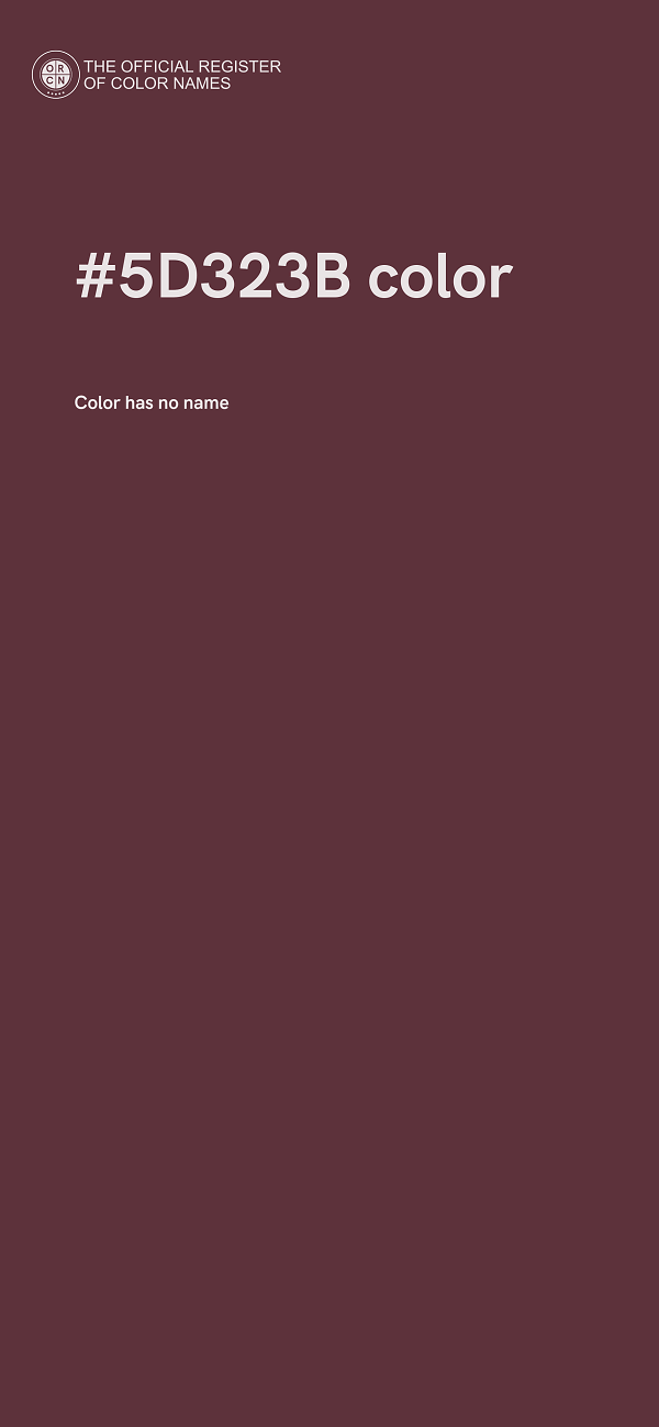 #5D323B color image