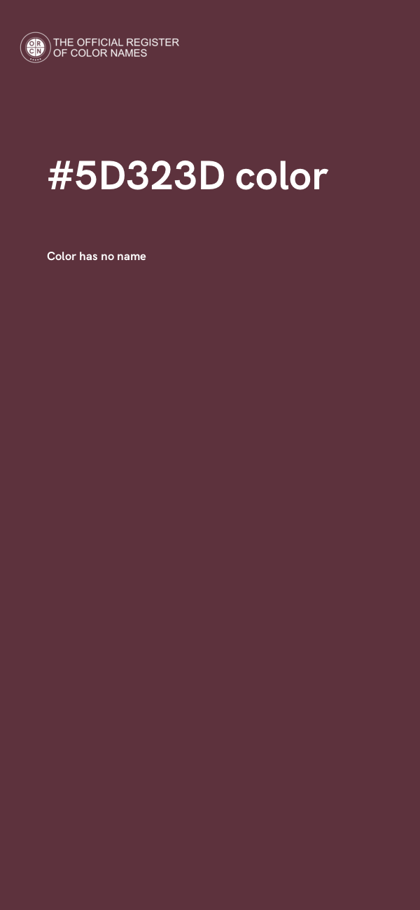 #5D323D color image