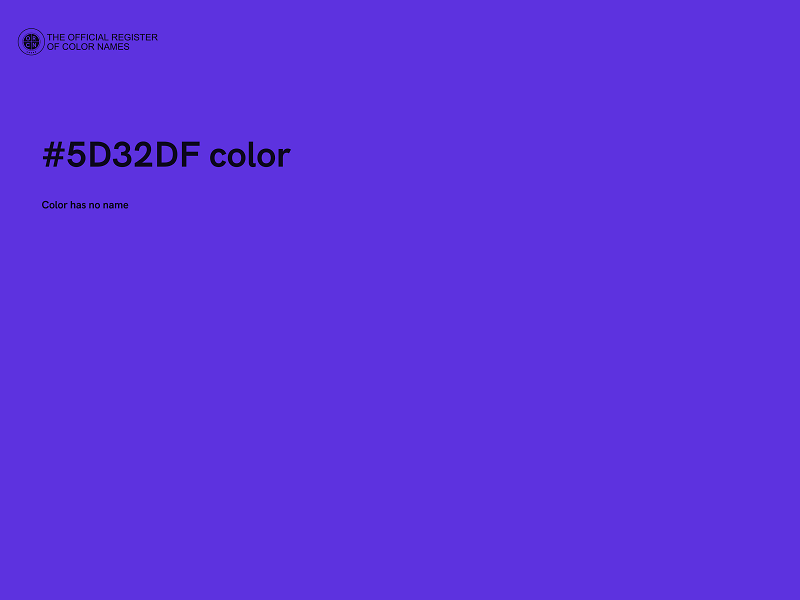#5D32DF color image