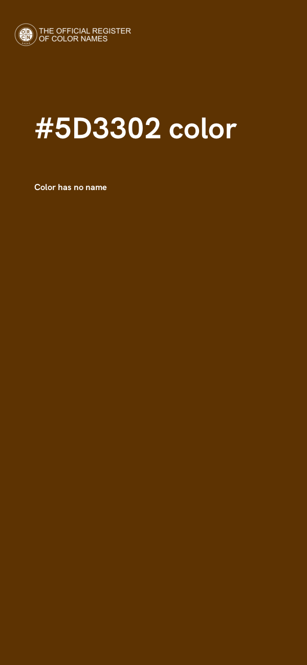 #5D3302 color image