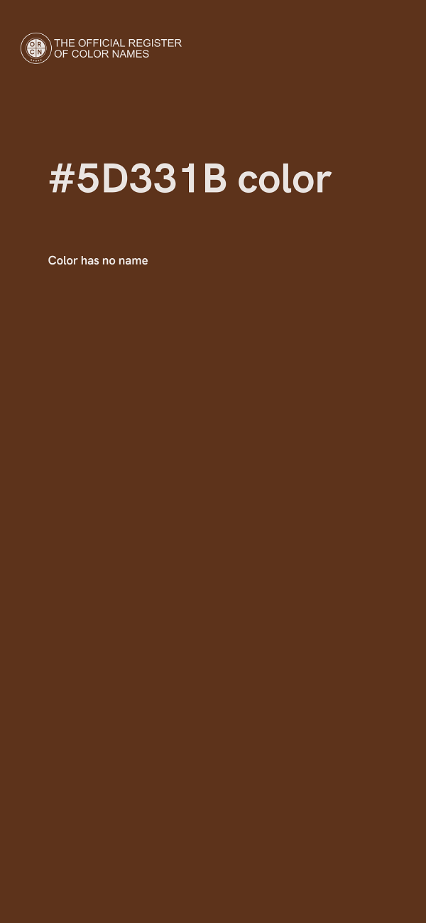 #5D331B color image