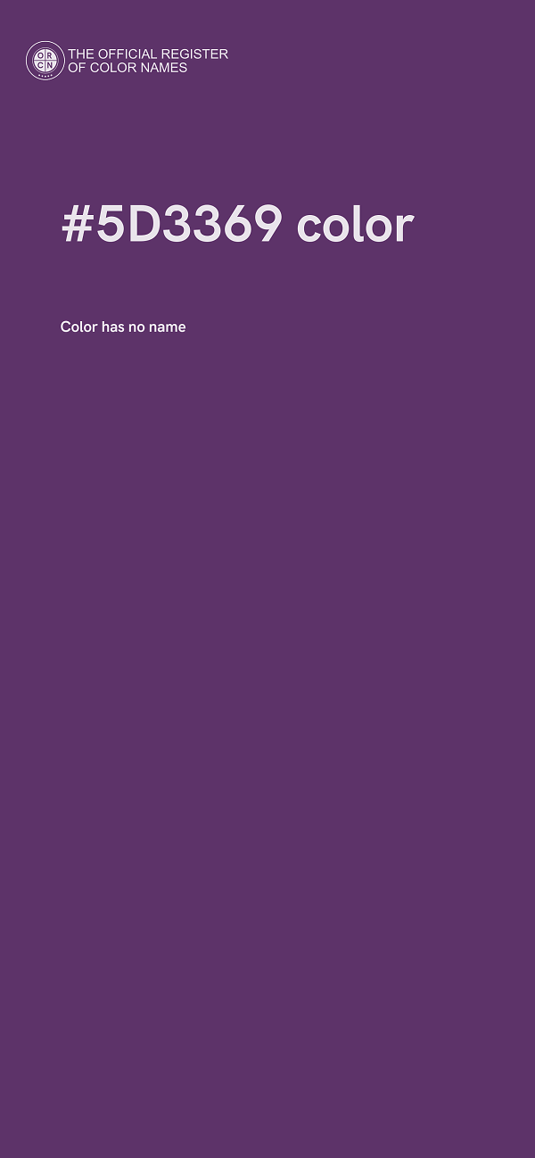 #5D3369 color image