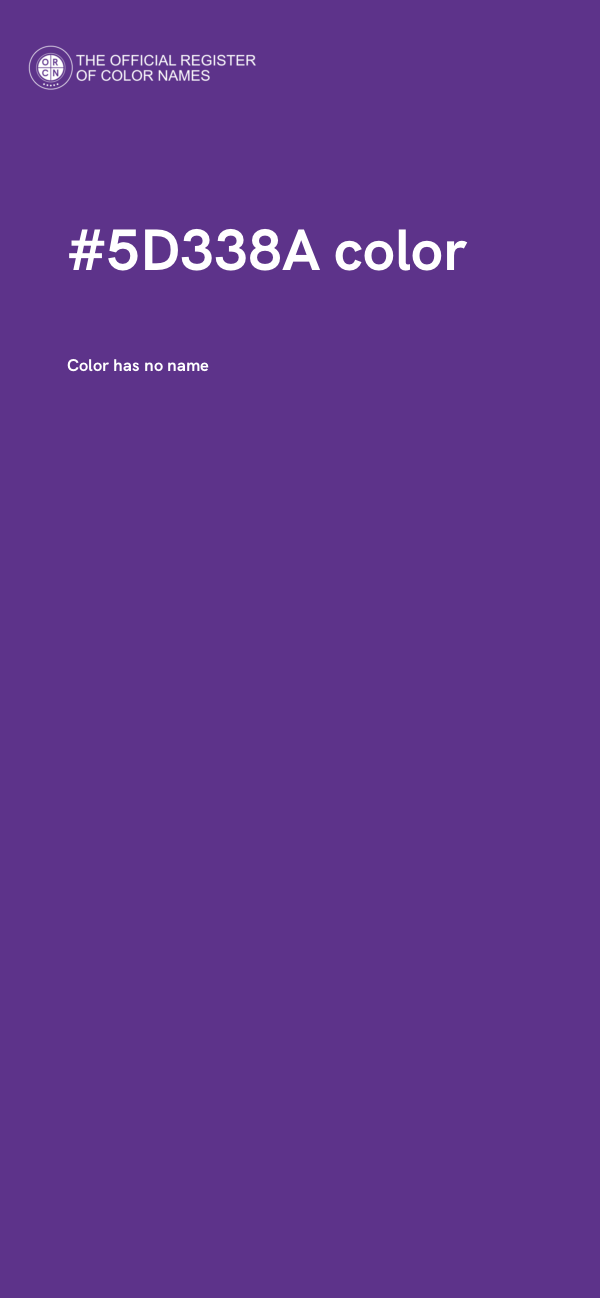 #5D338A color image