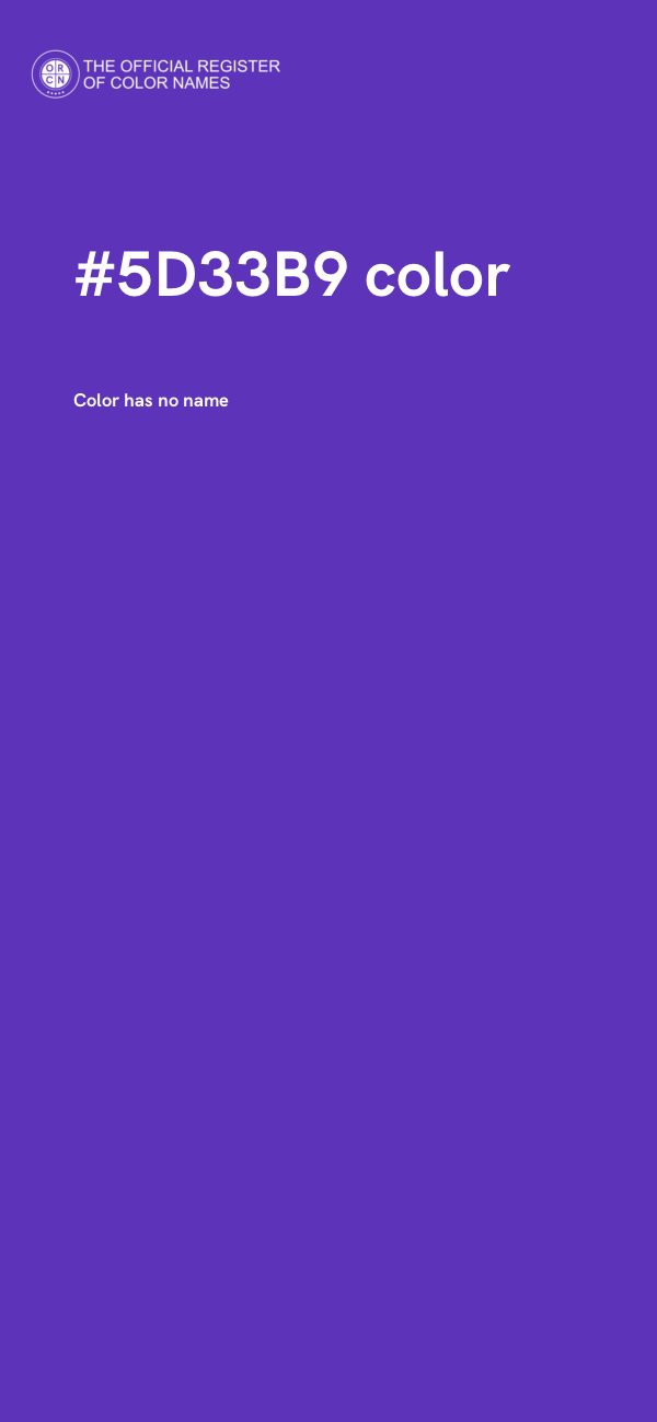 #5D33B9 color image
