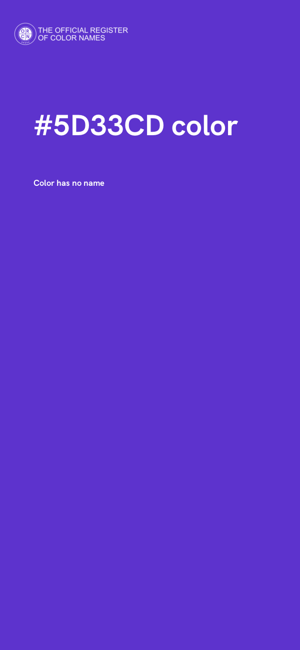#5D33CD color image