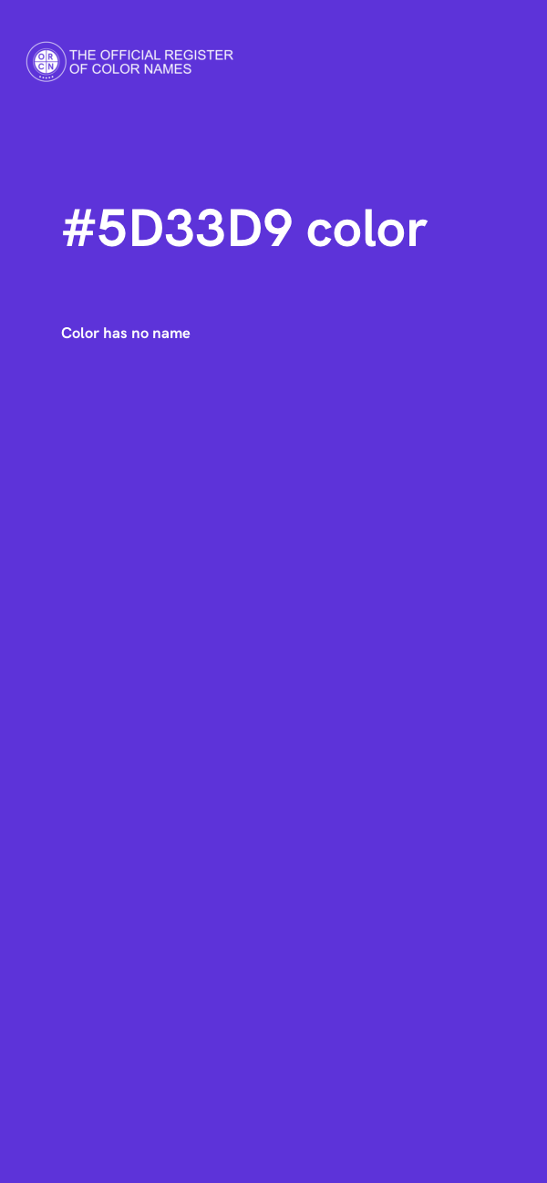 #5D33D9 color image