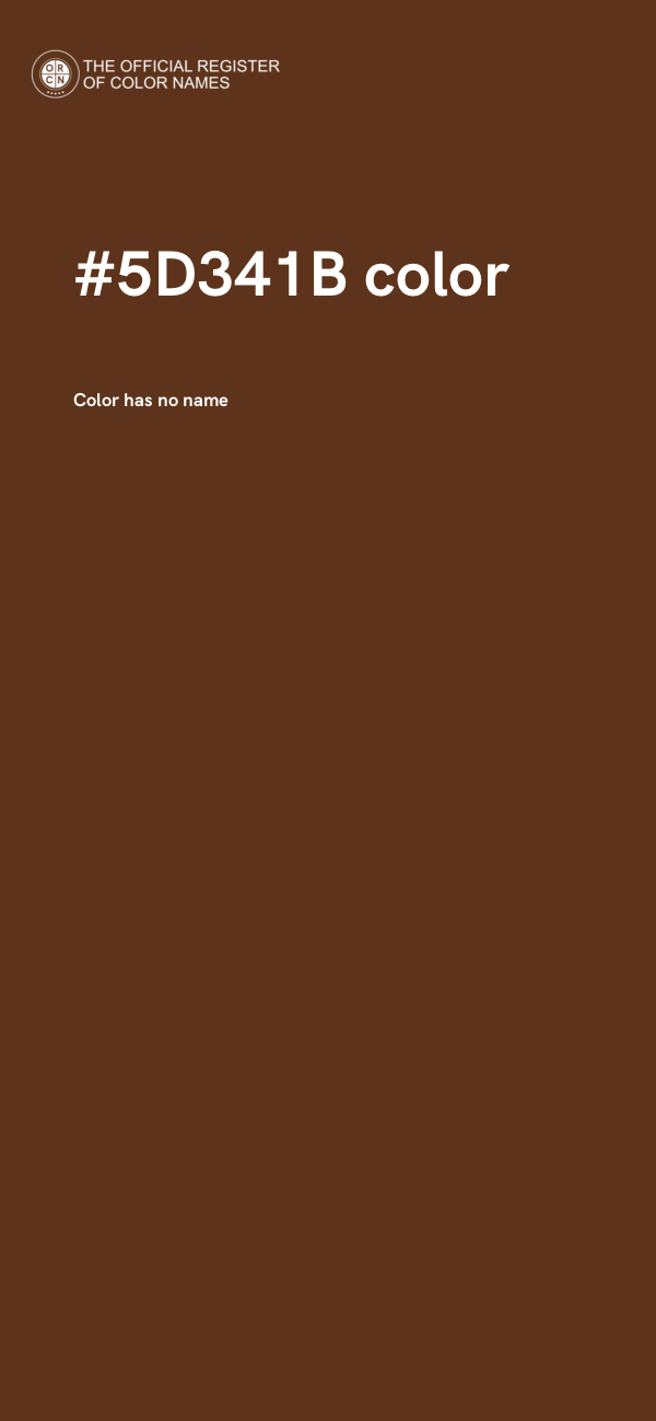 #5D341B color image