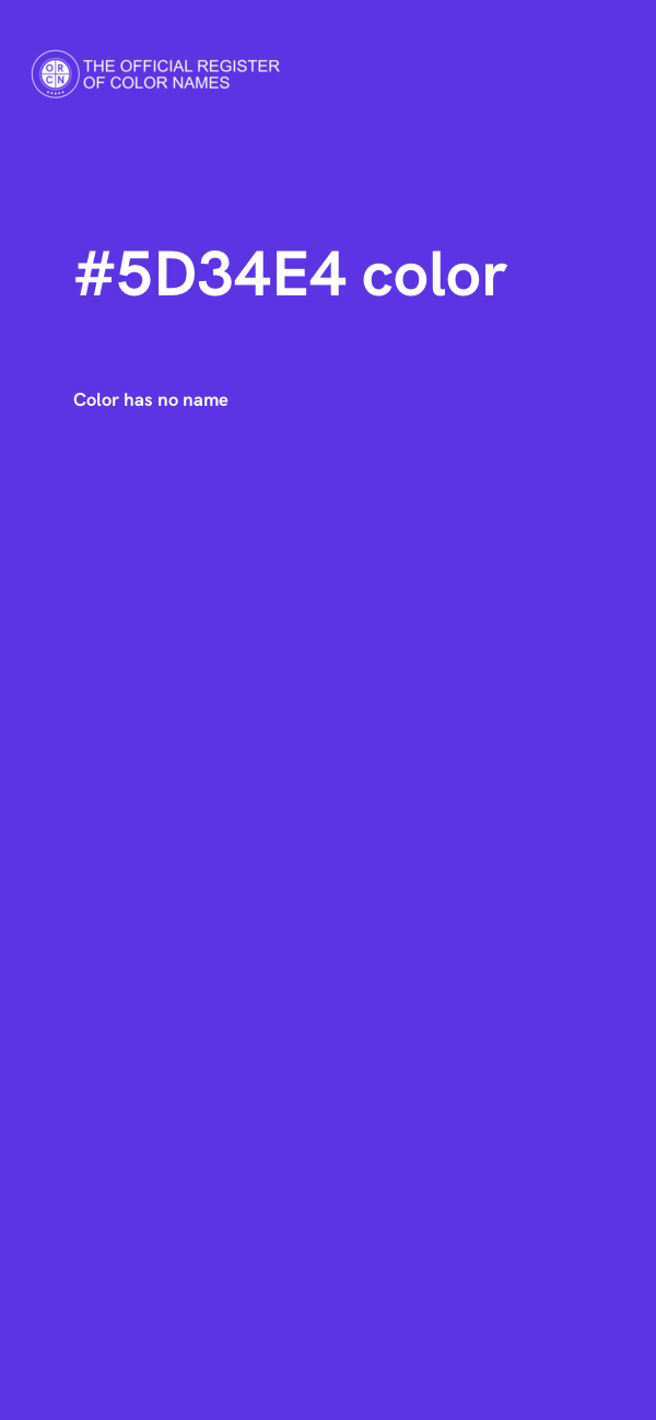 #5D34E4 color image