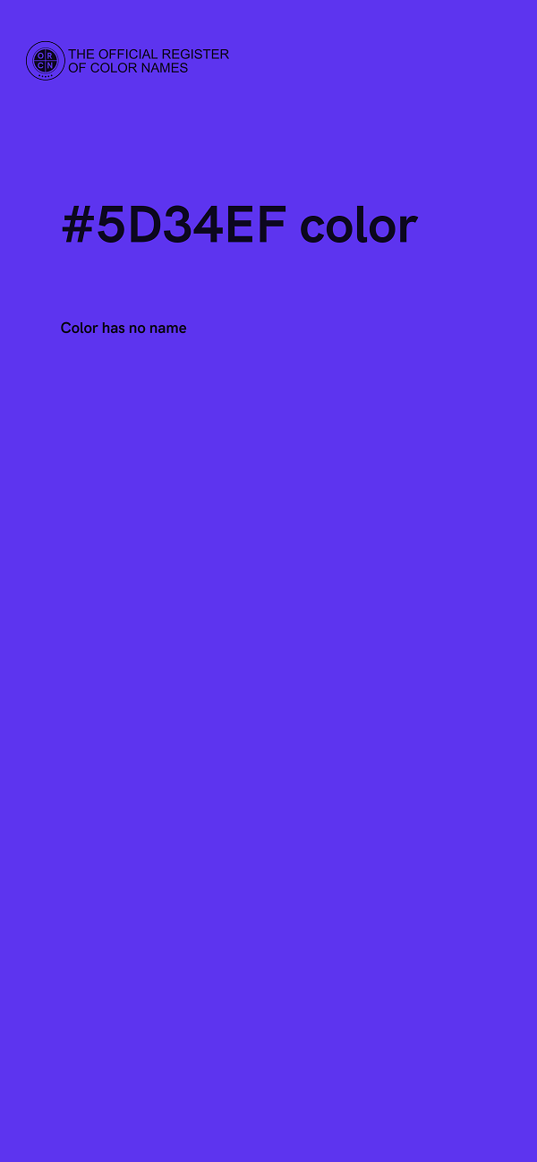 #5D34EF color image