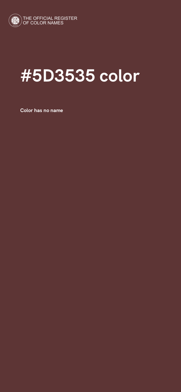 #5D3535 color image