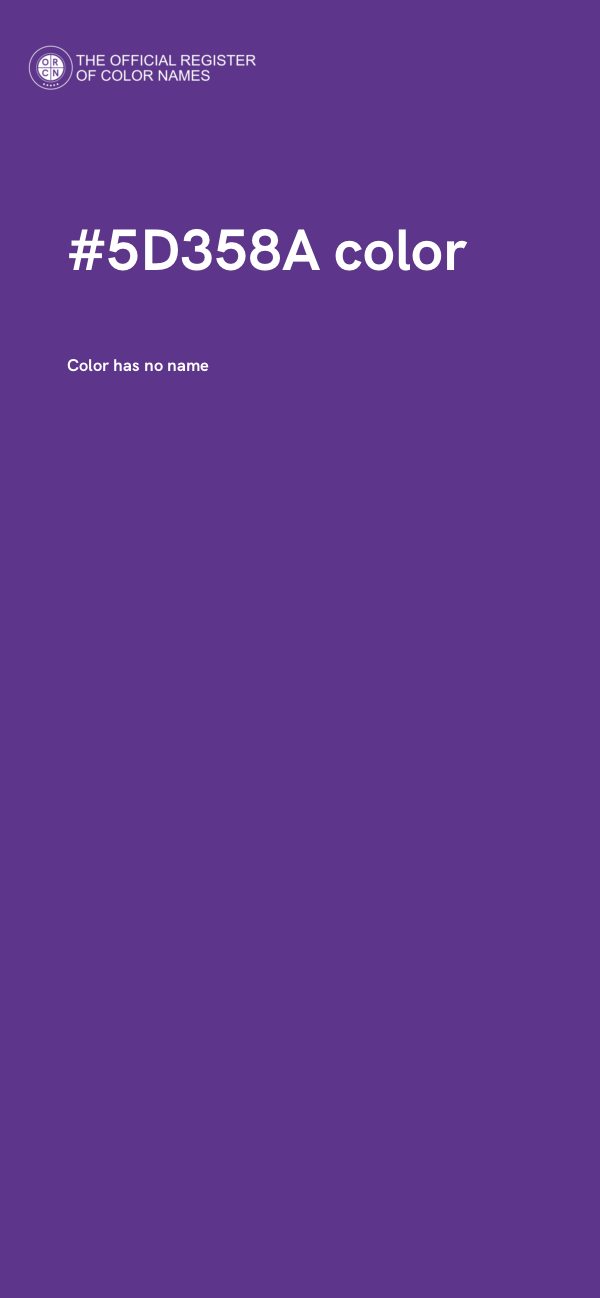 #5D358A color image