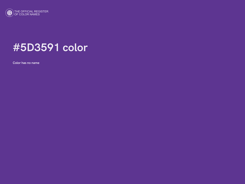 #5D3591 color image