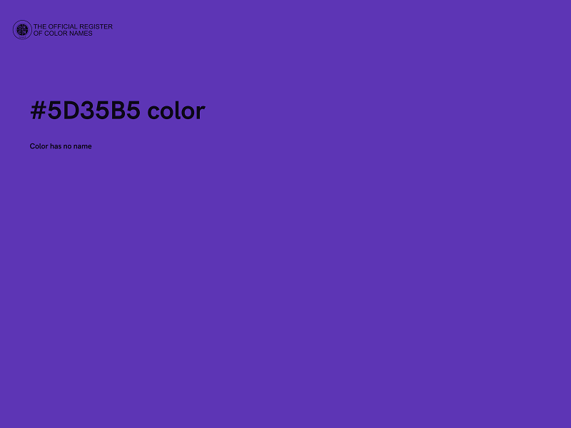 #5D35B5 color image