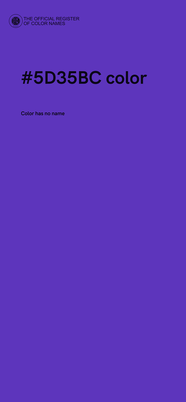 #5D35BC color image