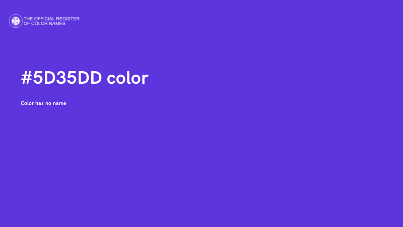 #5D35DD color image
