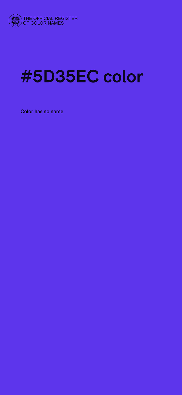 #5D35EC color image
