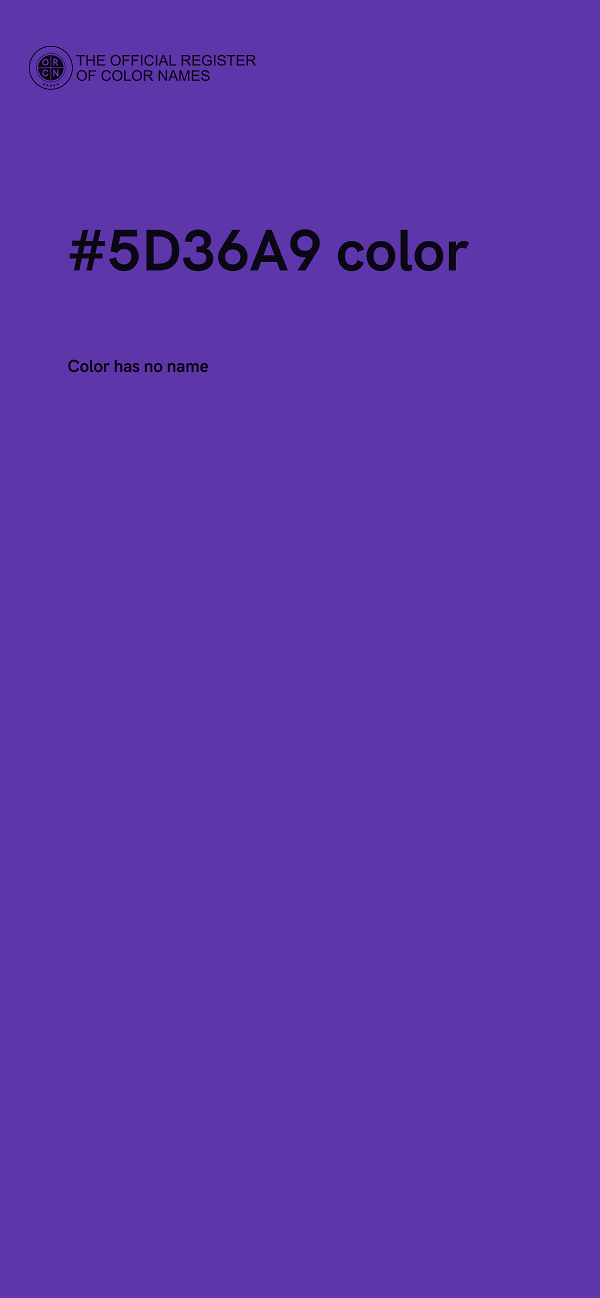 #5D36A9 color image