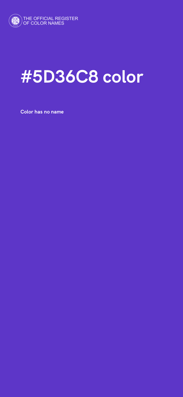 #5D36C8 color image