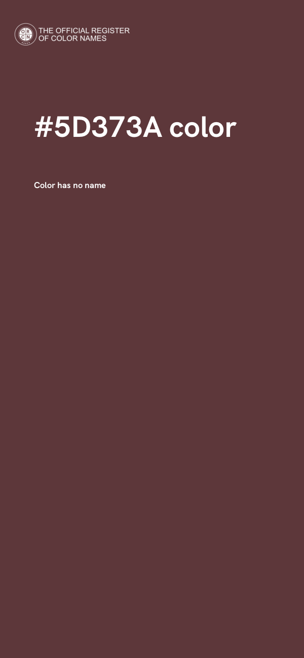 #5D373A color image