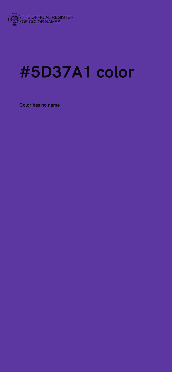 #5D37A1 color image