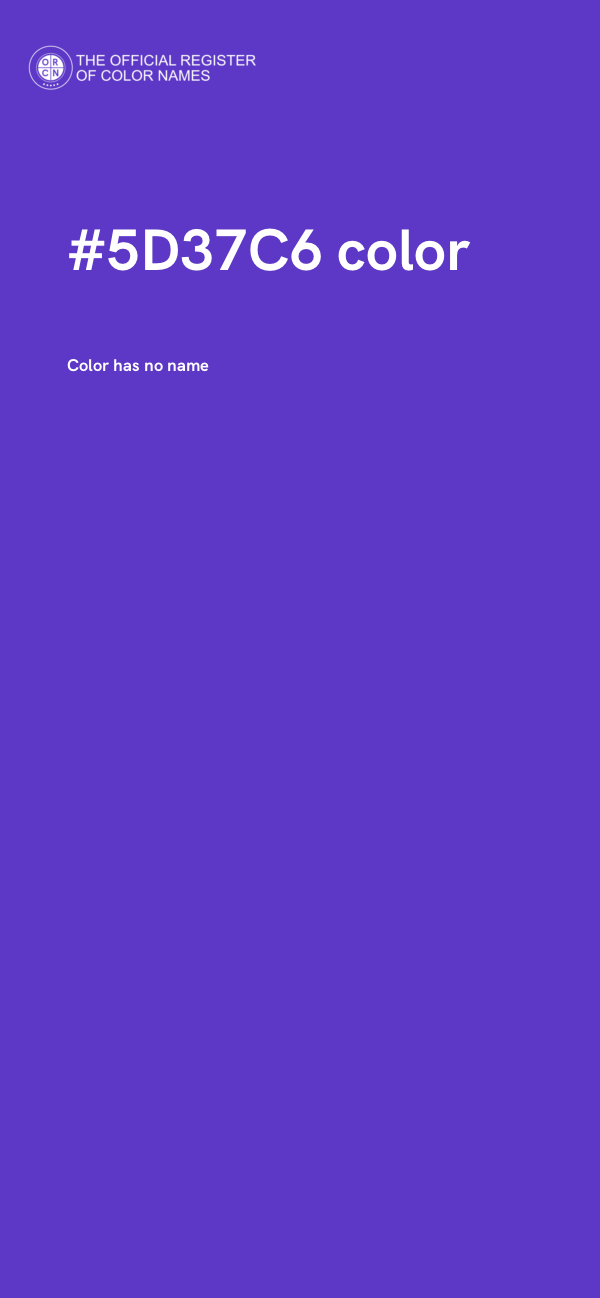 #5D37C6 color image