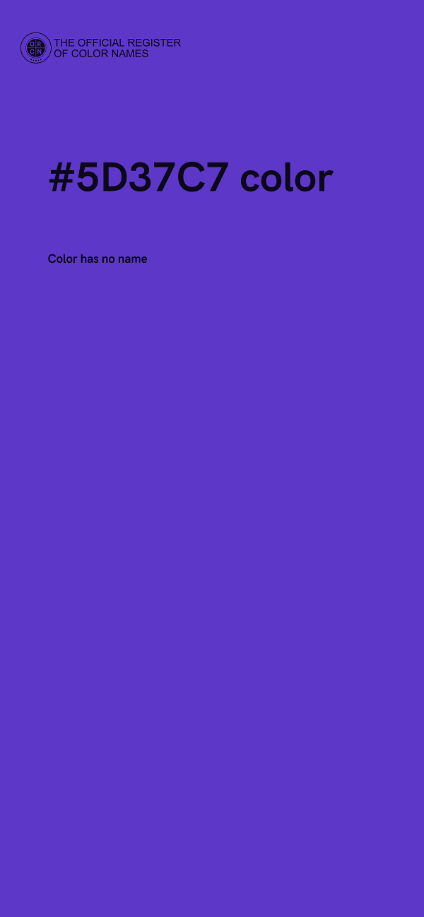 #5D37C7 color image