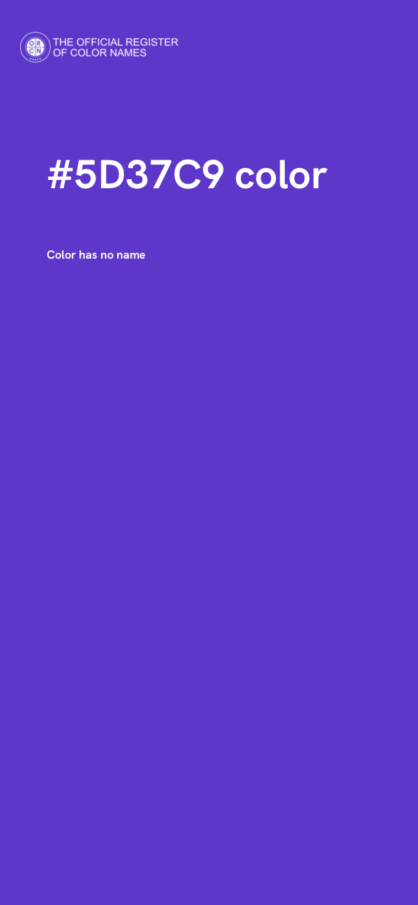 #5D37C9 color image