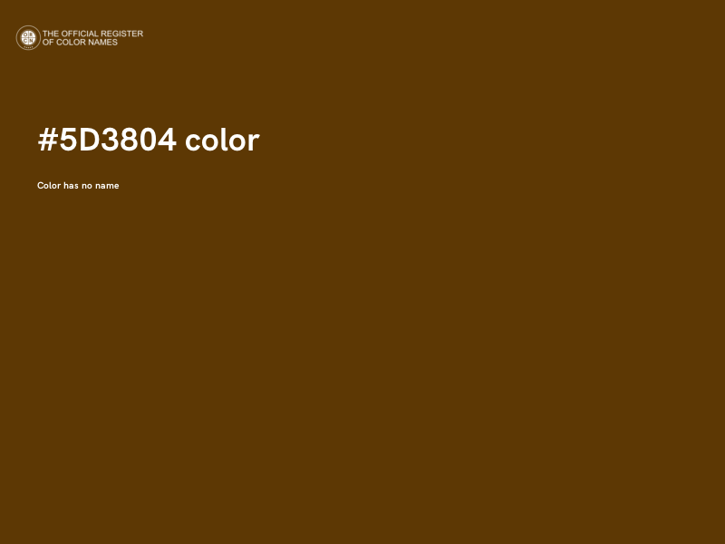 #5D3804 color image