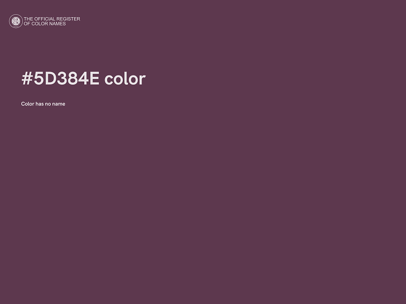 #5D384E color image