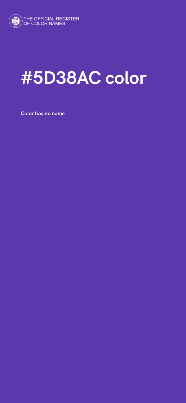#5D38AC color image