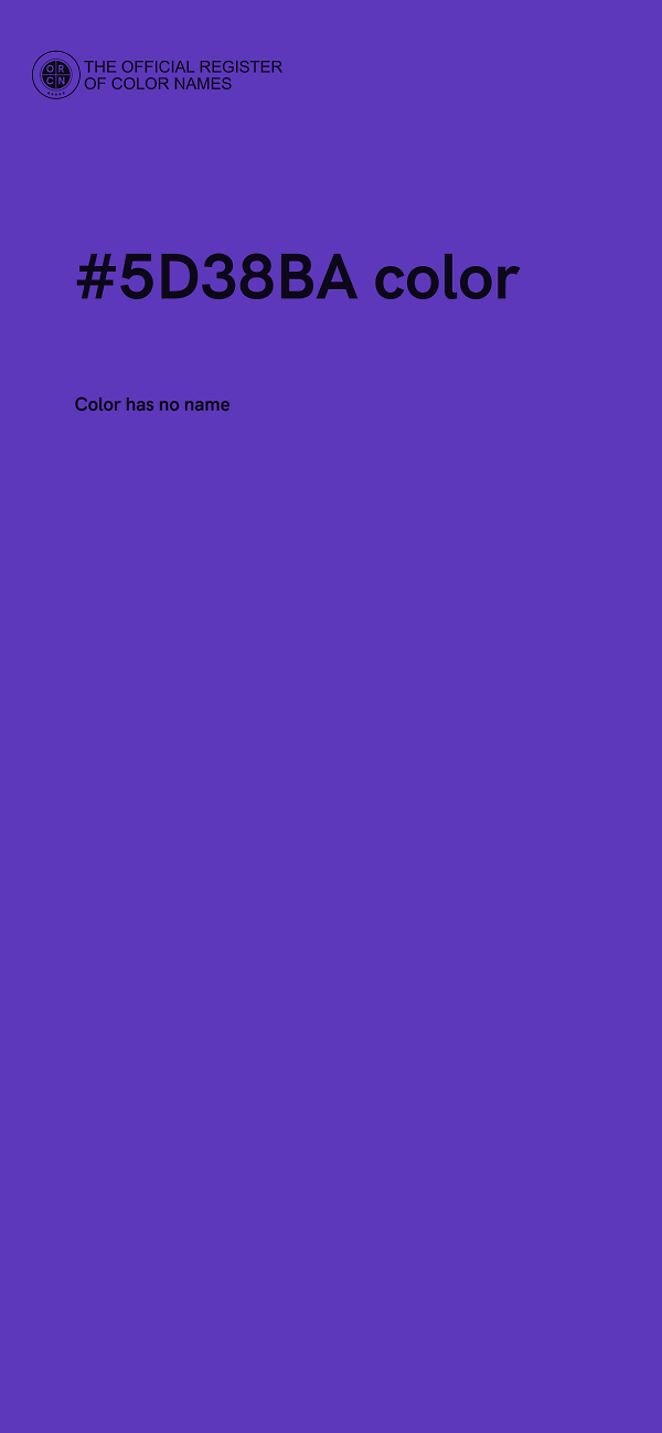 #5D38BA color image