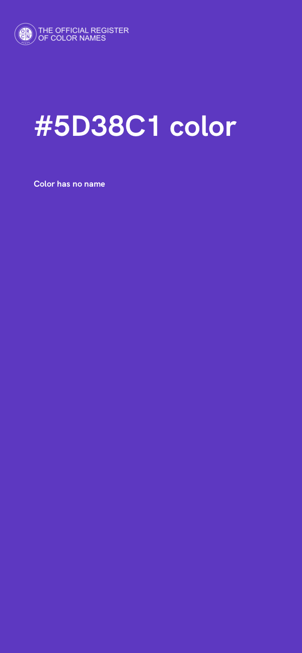 #5D38C1 color image