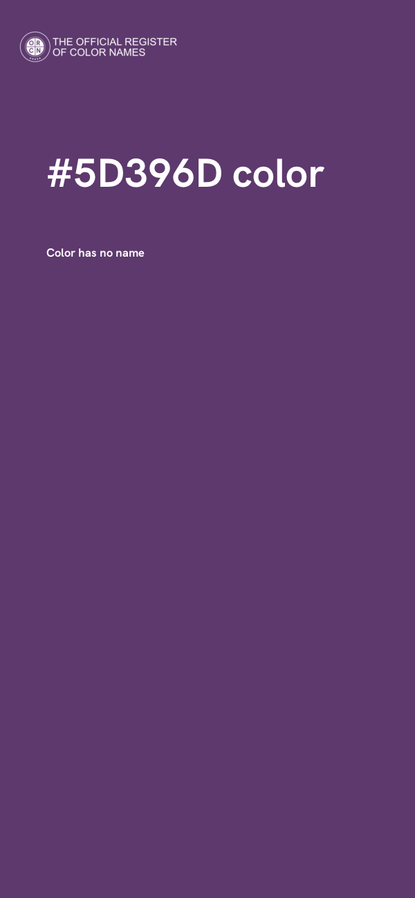 #5D396D color image