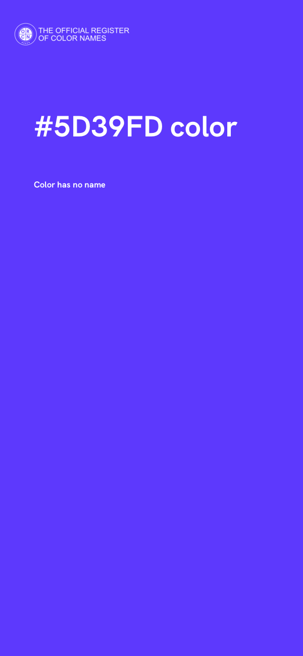 #5D39FD color image