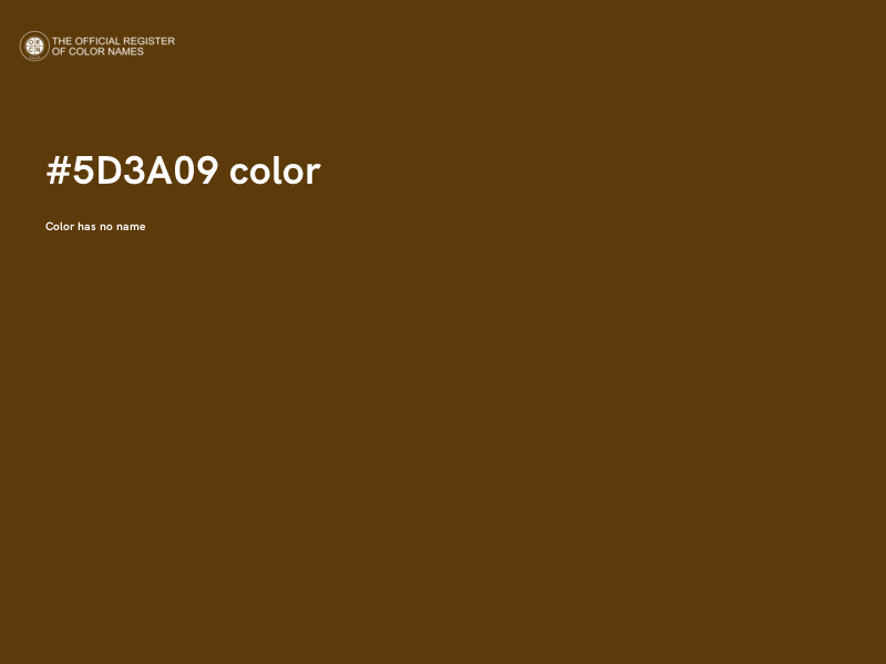 #5D3A09 color image