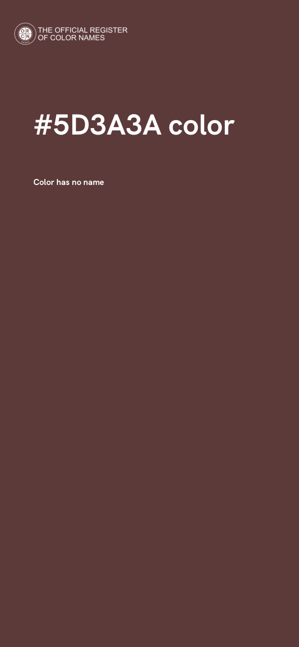 #5D3A3A color image