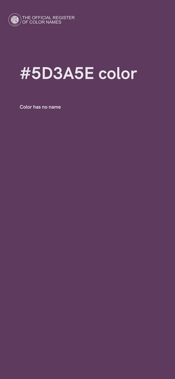 #5D3A5E color image