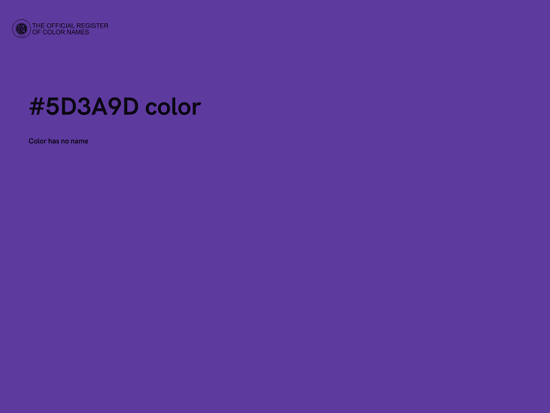 #5D3A9D color image