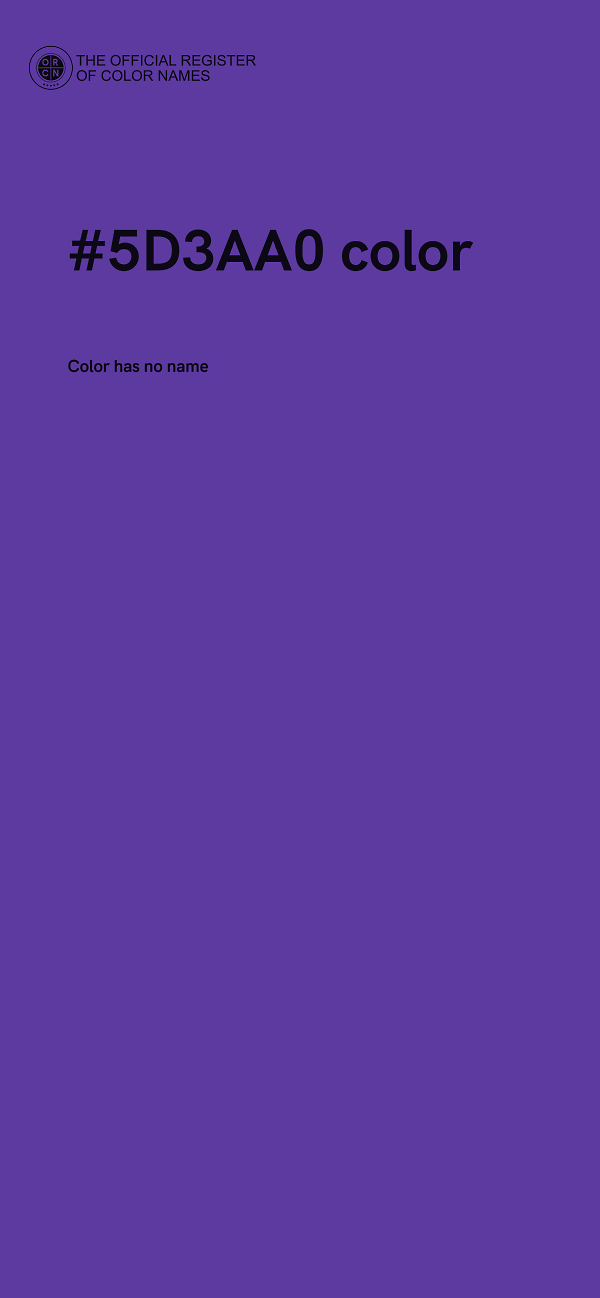 #5D3AA0 color image