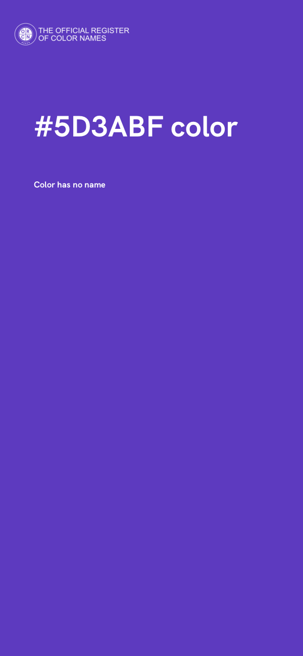 #5D3ABF color image